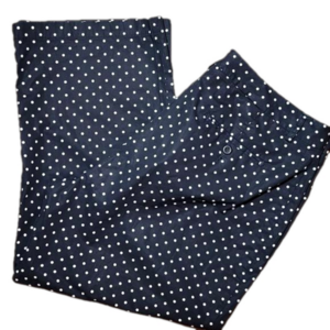 Lands' End Capri Black and White Polka Dot Pants Size 14 EUC